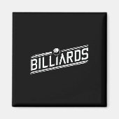 "biljart" - Slank schuin ontwerp Magneet (Voorkant)