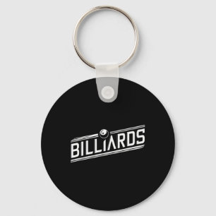 "biljart" - Slank schuin ontwerp Sleutelhanger