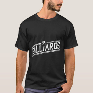 "biljart" - Slank schuin ontwerp T-shirt