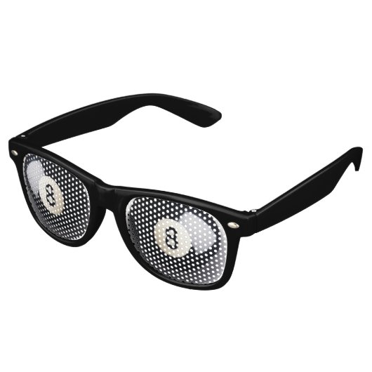 Biljart Snooker 8-Ball Party Shades Retro Zonnebril (Gekanteld)