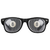 Biljart Snooker 8-Ball Party Shades Retro Zonnebril (Voorkant)