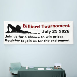 Biljart Snooker Toernooi Promotie Banner