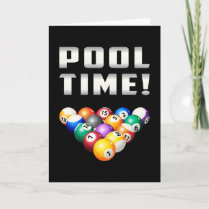Biljart snooker zwembad biljart 8 bal grappig gesc kaart