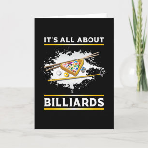 Biljart snooker zwembad biljart 8 bal grappig gesc kaart