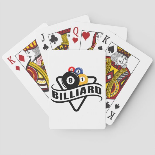 Biljart speelkaarten (Achterkant)