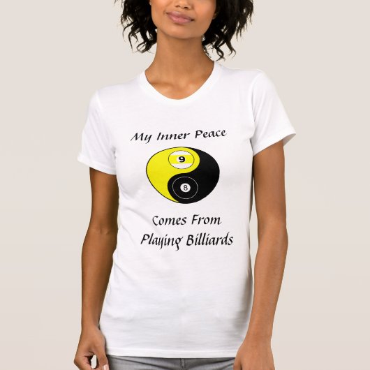 Biljart T-shirt voor dames (Voorkant)