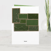  biljart tafel zwembad speler Antiek Kaart (Achterkant)