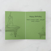  biljart tafel zwembad speler Antiek Kaart (Binnen)