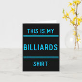 Biljart Team T Shirten geschenken. Spelers en fans Kaart (Gele Bloem)