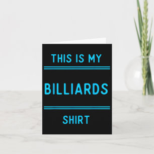 Biljart Team T Shirten geschenken. Spelers en fans Kaart
