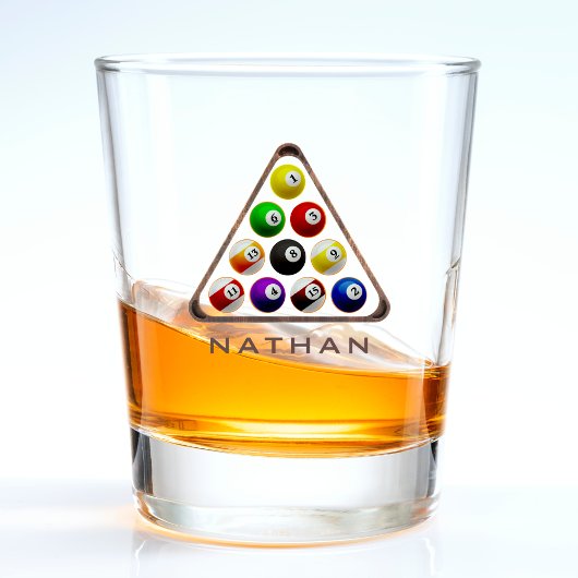 biljart voor pooltafelrekken shot glas