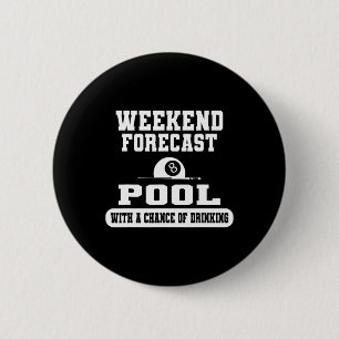 Biljart Weekend Voorspelling Biljart Pool Spelers  Ronde Button 5,7 Cm