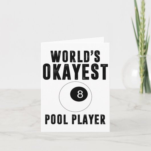 Biljart Werelden Okayest Pool Player 8 LL Kaart (Voorkant)