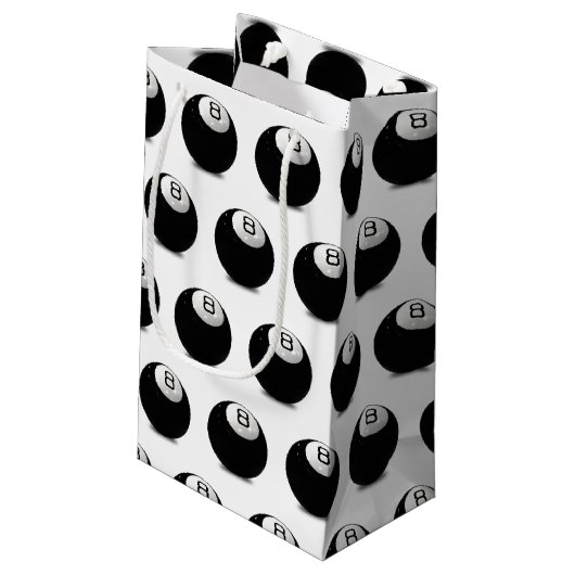 biljart zwembad acht bal klein cadeauzakje (Achterkant Gekanteld)