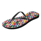 Biljart zwembad bal patroon teenslippers (Schuin)