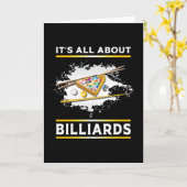 Biljart Zwembad Biljart Snooker 8 Bal Grappig Gift Kaart (Gele Bloem)