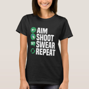Biljart zwembad doel schieten vloek grappig t-shirt