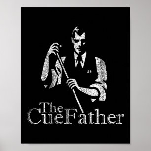 Biljart Zwembad Hall Sport De Cue Vader Poster