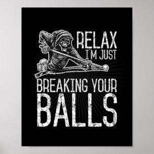 Biljart zwembad Hall Sport gewoon breken uw Poster