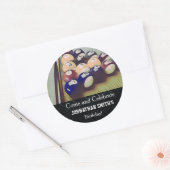 Biljart Zwembad Rugged Verjaardag Stickers (Envelop)