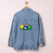 Biljart zwembad snooker ballen denim jacket (Hangar)