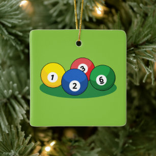 Biljart zwembad snooker ballen keramisch ornament