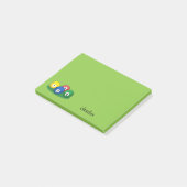 Biljart zwembad snooker ballen personaliseren post-it® notes (Schuin)