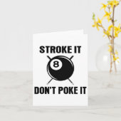 Biljart zwembad snooker speler grappige slag het n kaart (Gele Bloem)