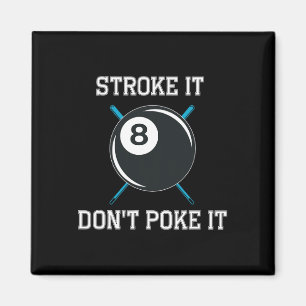 Biljart zwembad snooker speler grappige slag het n magneet