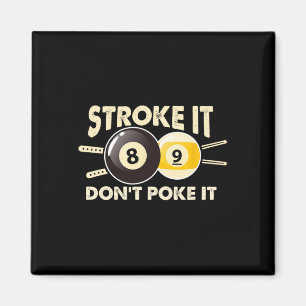 Biljart zwembad snooker speler grappige slag het n magneet
