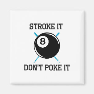 Biljart zwembad snooker speler grappige slag het n magneet