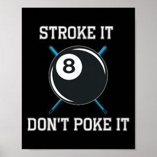 Biljart zwembad snooker speler grappige slag het n poster