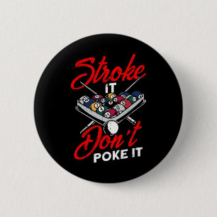 Biljart zwembad snooker speler grappige slag het n ronde button 5,7 cm