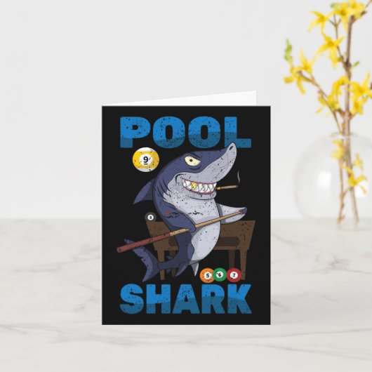 Biljart - Zwembadhaai - Snookerspeler - R Pub - Kaart (Gele Bloem)