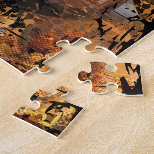 biljart zwembadzaal legpuzzel (Zijkant)