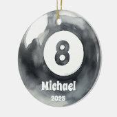 Biljartbal Ornament, Ornament, Kinder Sport Keramisch Ornament (Links)