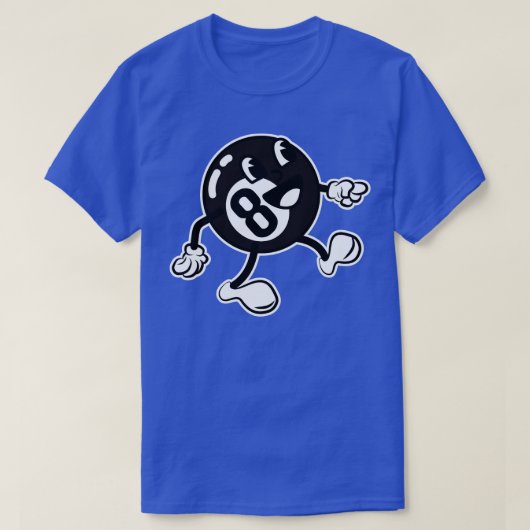 Biljartbal toon 8Ball T-shirt (Design voorkant)