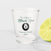  biljartbalkbalken shot glas (Voorkant)