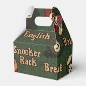 Biljartballen Achtergrond Gable Favor Box Bedankdoosjes (Achterkant)