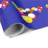 Biljartballen Cadeaupapier (Rol Hoek)