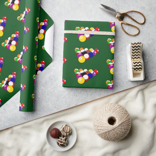 Biljartballen Cadeaupapier (Crafts)