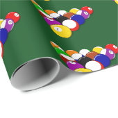 Biljartballen Cadeaupapier (Rol Hoek)