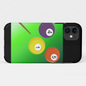 Biljartballen Case-Mate iPhone Case (Achterkant (horizontaal))