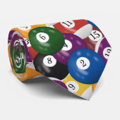 Biljartballen Collectie Stropdas (Opgerold)