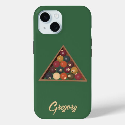  Biljartballen Custom Pool Table Thema Case-Mate iPhone Case (Achterkant)