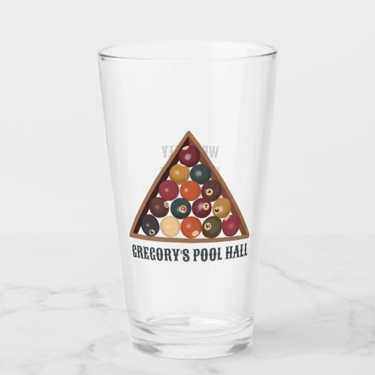 Biljartballen Custom Pool Table Thema Glas (Voorkant)