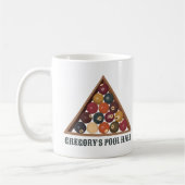  Biljartballen Custom Pool Table Thema Koffiemok (Links)