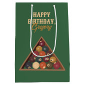  Biljartballen Custom Pool Table Thema Medium Cadeauzakje (Achterkant)