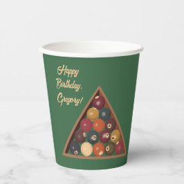  Biljartballen Custom Pool Table Thema Papieren Bekers