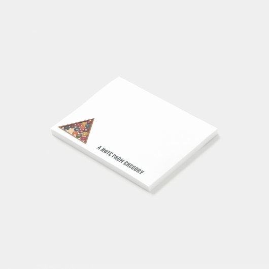  Biljartballen Custom Pool Table Thema Post-it® Notes (Schuin)